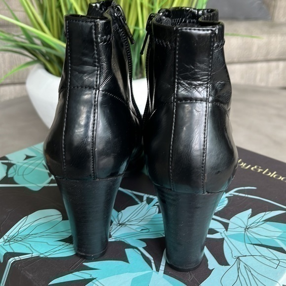 Ruby & Bloom Black Ankle Boots 7 - Picture 4 of 16